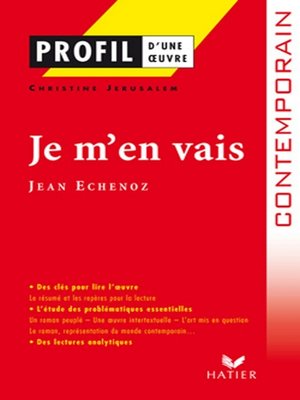 cover image of Profil--Echenoz (Jean)